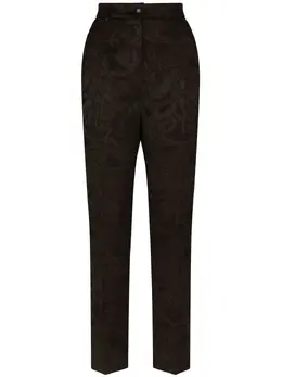 Dolce & Gabbana: Брюки с растительным принтом 