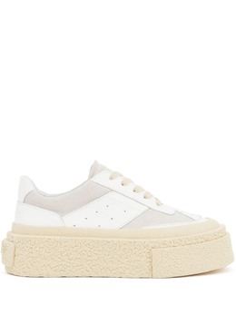 MM6 Maison Margiela: Белые кроссовки 