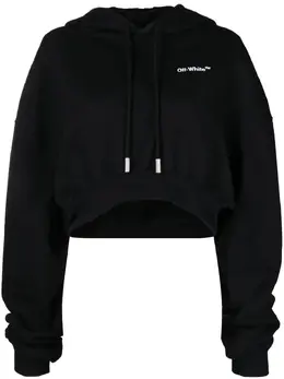 Off-White: Чёрная толстовка 