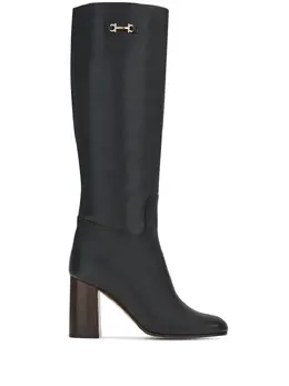 Ferragamo: Чёрные ботинки  Gancini
