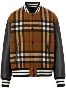 Burberry: Кожаная куртка 