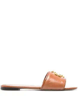 Tory Burch: Коричневые сандалии  Eleanor