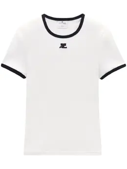 Courrèges: Хлопковая футболка 