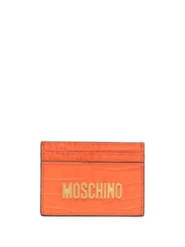Moschino: Оранжевый картхолдер 