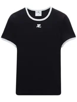 Courrèges: Хлопковая футболка 