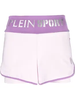 Plein Sport: Фиолетовые шорты 