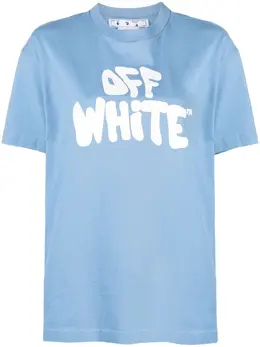 Off-White: Футболка с принтом 