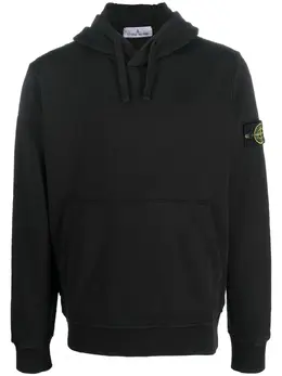 Stone Island: Чёрная толстовка  Compass
