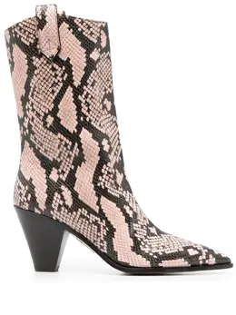 Aquazzura: Розовые ботинки 