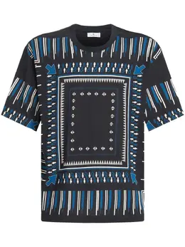 ETRO: Футболка с абстрактным принтом 