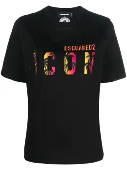 Dsquared2: Футболка  Icon с принтом