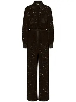 Dolce & Gabbana: Кружевное комбинезон  Cordonetto