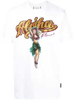 Philipp Plein: Футболка  Crystal с принтом