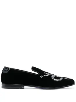 Philipp Plein: Чёрные туфли  Crystal