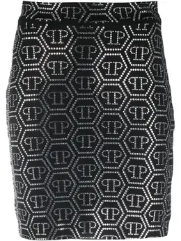 Philipp Plein: Юбка  Crystal со стразами