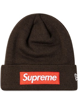 Supreme: Коричневая шапка  Box Logo