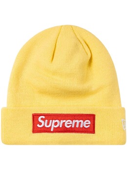 Supreme: Жёлтая шапка  Box Logo