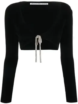 Alexander Wang: Кардиган со стразами 