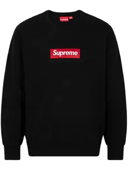Supreme: Чёрный свитшот  Box Logo