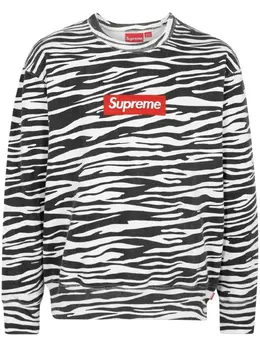 Supreme: Чёрный свитшот  Box Logo