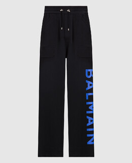 Balmain: Чёрные брюки 