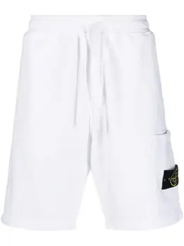 Stone Island: Белые шорты 