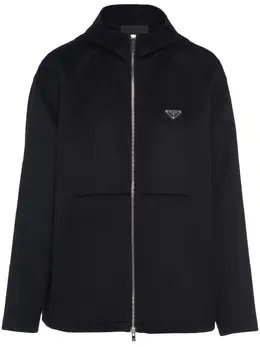 Prada: Чёрная толстовка 