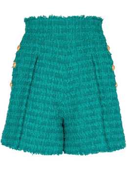 Balmain: Твидовые шорты 