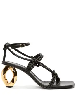 JW Anderson: Чёрные сандалии  Chain