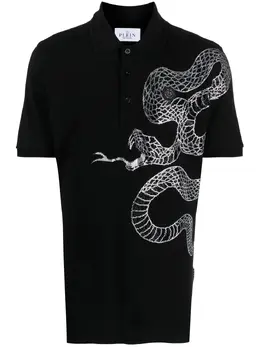 Philipp Plein: Чёрное поло  Snake