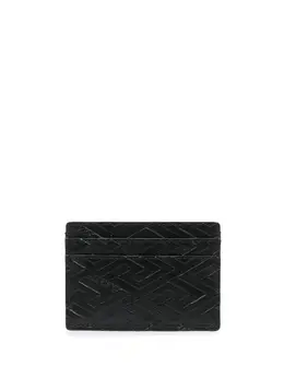 Versace: Чёрный картхолдер  Monogram