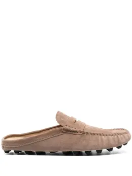 Tod's: Бежевые сабо  Gommino
