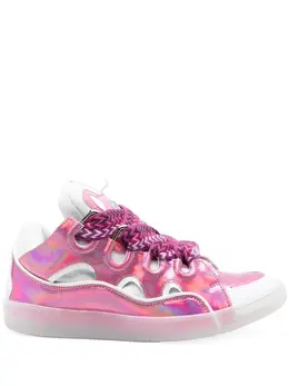 Lanvin: Розовые кроссовки  Curb