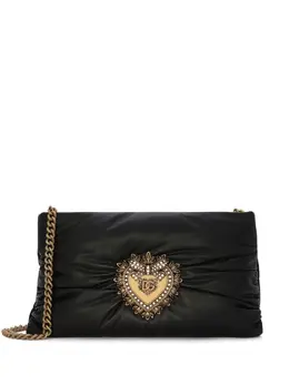 Dolce & Gabbana: Чёрная сумка через плечо  Devotion