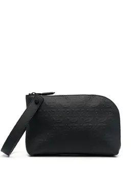 Ferragamo: Чёрный клатч  Gancini