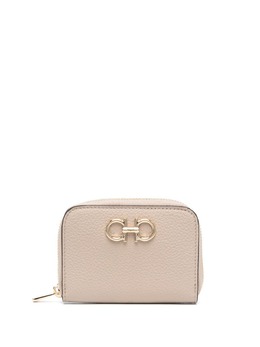 Ferragamo: Бежевый кошелёк  Gancini
