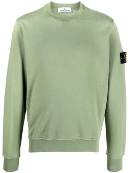 Stone Island: Зелёный свитшот 