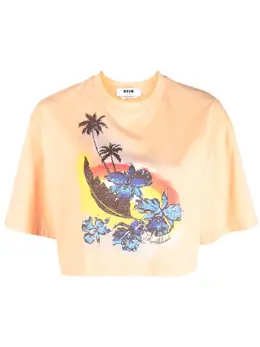 MSGM: Футболка с принтом 