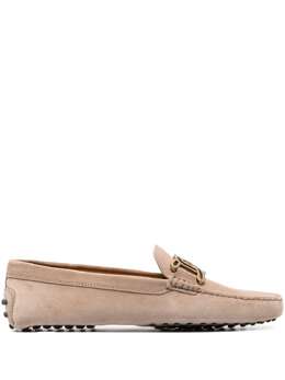 Tod's: Бежевые лоферы  Kate Gommino