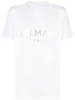 Balmain: Футболка с принтом 
