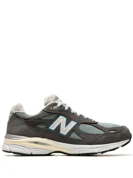 New Balance: Голубые кроссовки  990