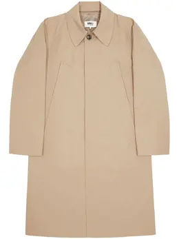 MM6 Maison Margiela: Однобортный плащ 