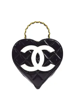 Chanel Pre-Owned: Чёрная сумка на руку 