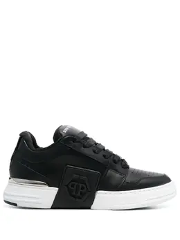 Philipp Plein: Чёрные кроссовки  Super