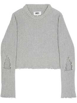 MM6 Maison Margiela: Рваный свитер 