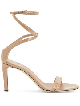 Giuseppe Zanotti: Бежевые сандалии  Catia
