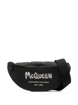Alexander McQueen: Поясная сумка  Graffiti с принтом