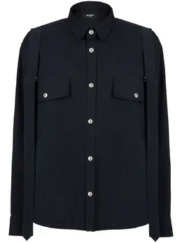 Balmain: Рубашка с карманами 