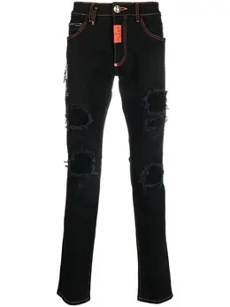 Philipp Plein: Рваные джинсы 