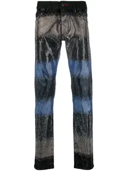 Philipp Plein: Джинсы  Crystal со стразами